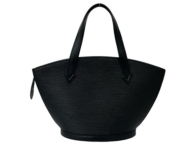 Borsa Louis Vuitton Vintage Saint Jacques in pelle Epi Nero - vista 3