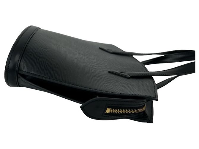 Borsa Louis Vuitton Vintage Saint Jacques in pelle Epi Nero - vista 6