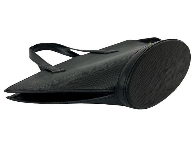 Borsa Louis Vuitton Vintage Saint Jacques in pelle Epi Nero - vista 7