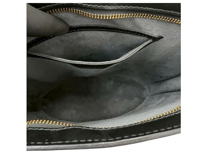 Borsa Louis Vuitton Vintage Saint Jacques in pelle Epi Nero - vista 9