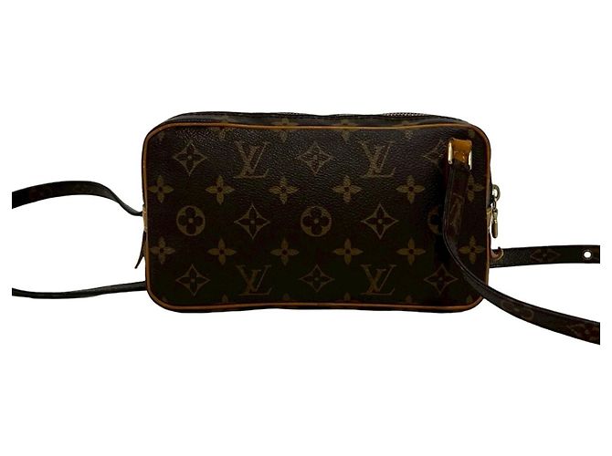 Pochette Marly Bandoulière Louis Vuitton in pelle Monogram Borsa a tracolla Marrone - vista 3