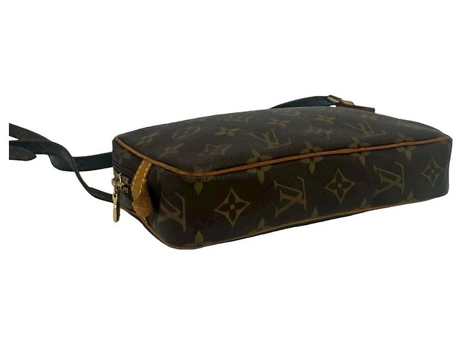 Pochette Marly Bandoulière Louis Vuitton in pelle Monogram Borsa a tracolla Marrone - vista 7