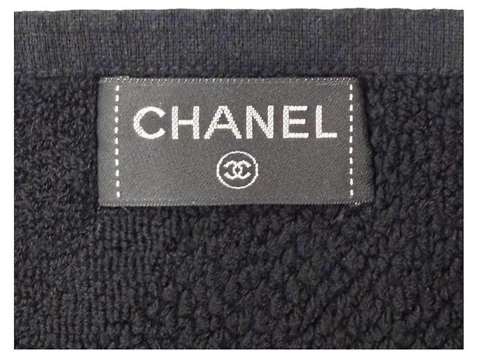 Chanel Coco Mark Black Cotton Blanket - view 6