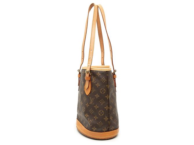 Louis Vuitton Petit Bucket Monogram Marrone - vista 2