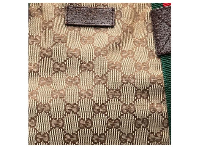 Gucci Beige GG Canvas Web Tote - Ansicht 7