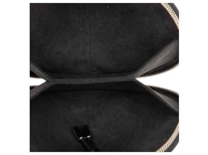 Louis Vuitton Toupie in pelle nera con stampa floreale Nero - vista 4