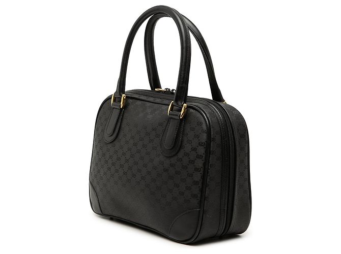 Borsa Gucci Black Micro GG Supreme Nero - vista 2