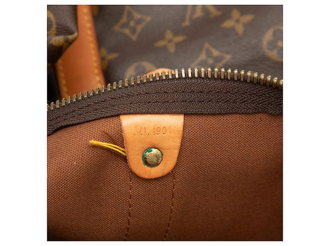 Louis Vuitton Marrone Monogram Keepall Bandouliere 60 - vista 5