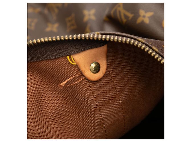 Louis Vuitton Marrone Monogram Keepall Bandouliere 60 - vista 6