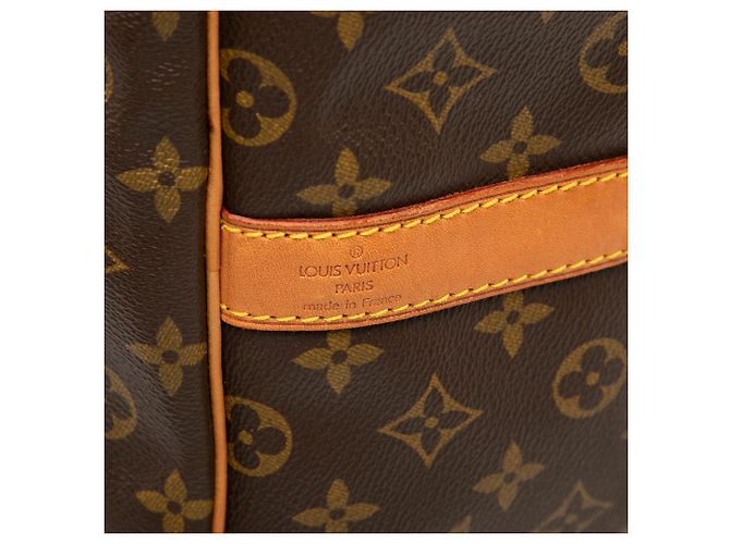 Louis Vuitton Marrone Monogram Keepall Bandouliere 60 - vista 9