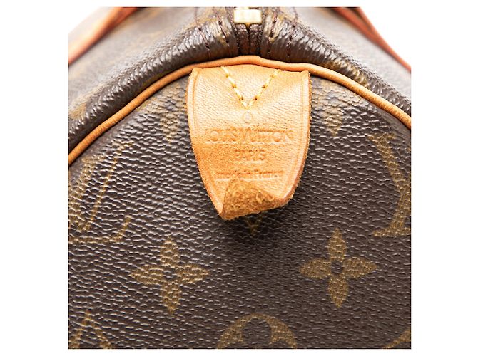 Louis Vuitton Marrone Monogram Speedy 30 - vista 5