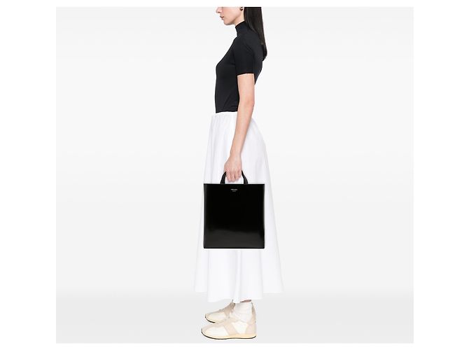 Prada Black Spazzolato Tote Schwarz - Ansicht 7