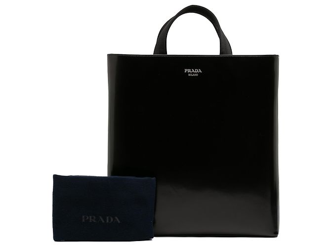 Prada Black Spazzolato Tote Schwarz - Ansicht 8