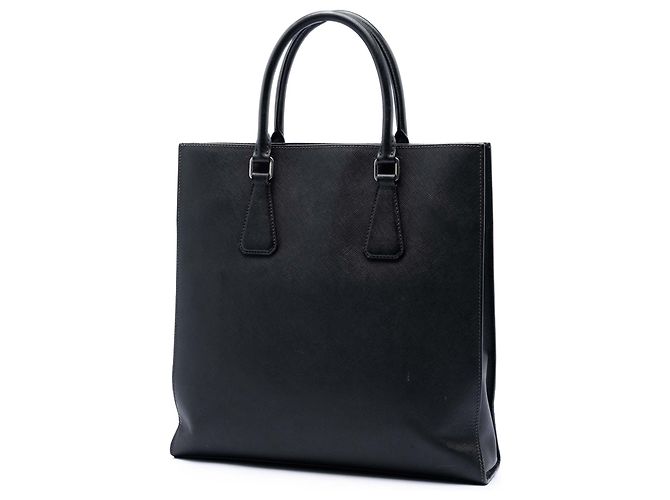 Prada Black Saffiano Lux Tote Schwarz - Ansicht 2