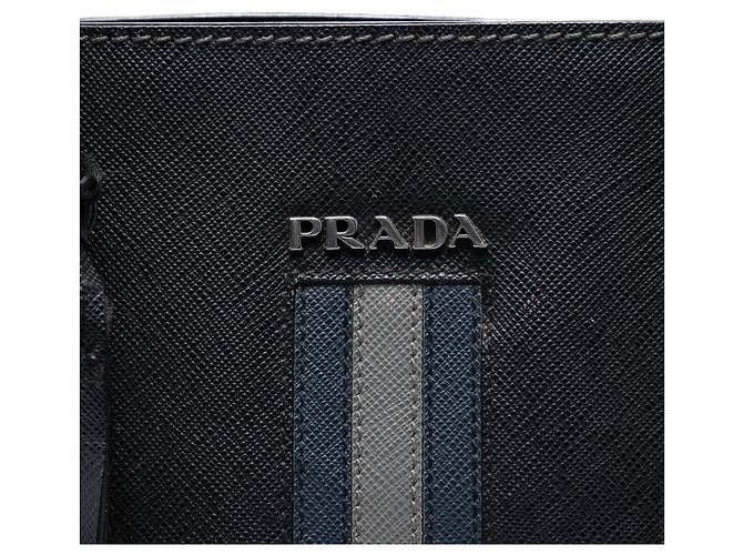 Prada Black Saffiano Lux Tote Schwarz - Ansicht 5