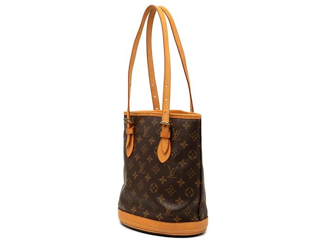 Louis Vuitton Petit Bucket Monogram Marrone - vista 2