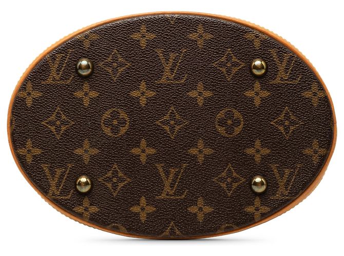 Louis Vuitton Petit Bucket Monogram Marrone - vista 3