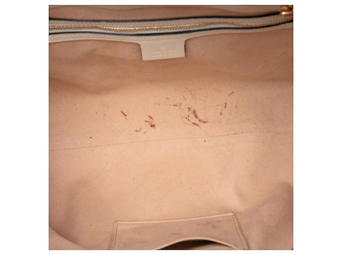 Padlock Tote Gucci Beige Medium GG Supreme con lucchetto - vista 4