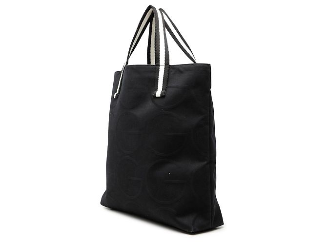 Gucci Tote aus schwarzem Canvas mit G-Monogramm - Ansicht 2
