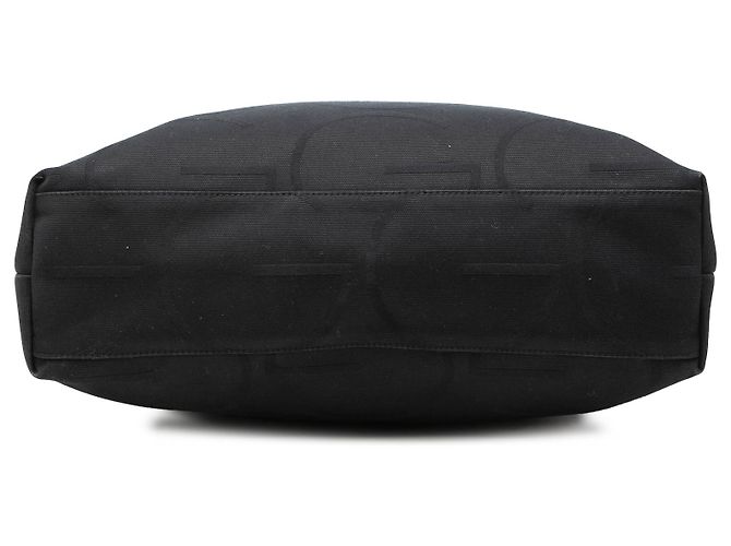 Gucci Tote aus schwarzem Canvas mit G-Monogramm - Ansicht 3