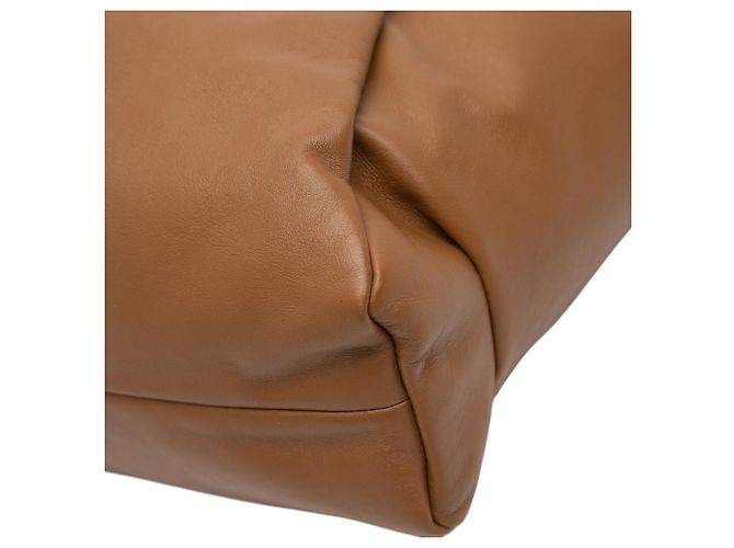 Bottega Veneta Shoulder Pouch in agnello marrone - vista 10