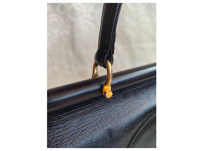 Autre Marque Les Sacs Adam Tokyo Borsa a mano in pelle testurizzata nera Nero - vista 10