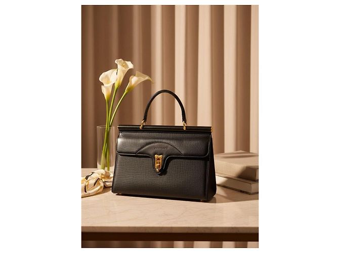 Autre Marque Les Sacs Adam Tokyo Borsa a mano in pelle testurizzata nera Nero - vista 20