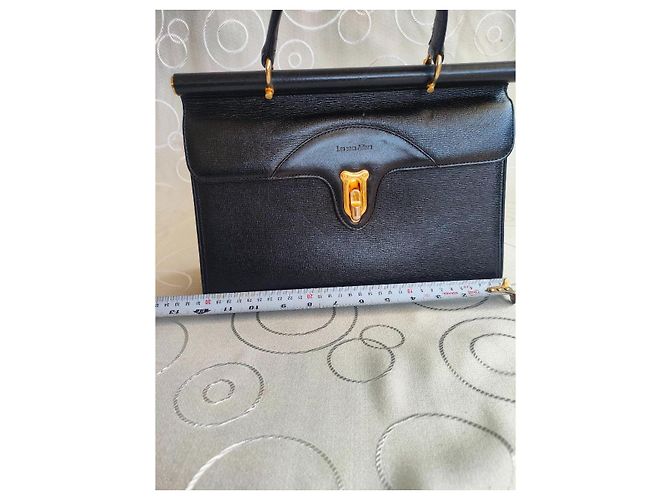 Autre Marque Les Sacs Adam Tokyo Borsa a mano in pelle testurizzata nera Nero - vista 4
