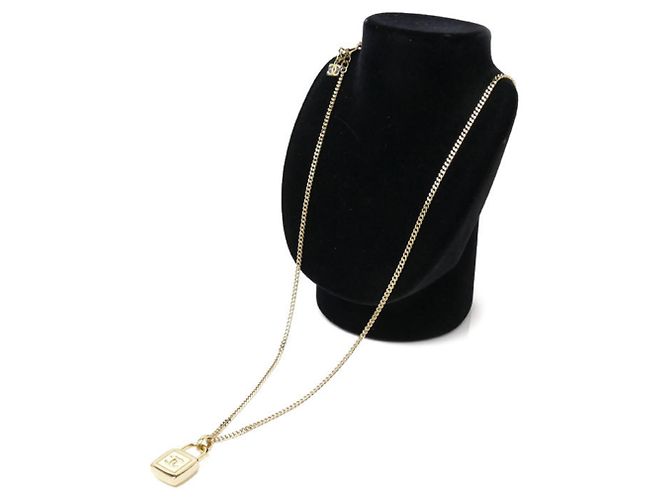 Collana lunga con pendente a lucchetto in metallo CHANEL - vista 6