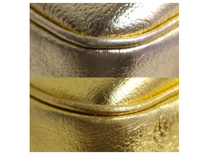 Borsa in paglia beige e oro Prada D'oro - vista 10