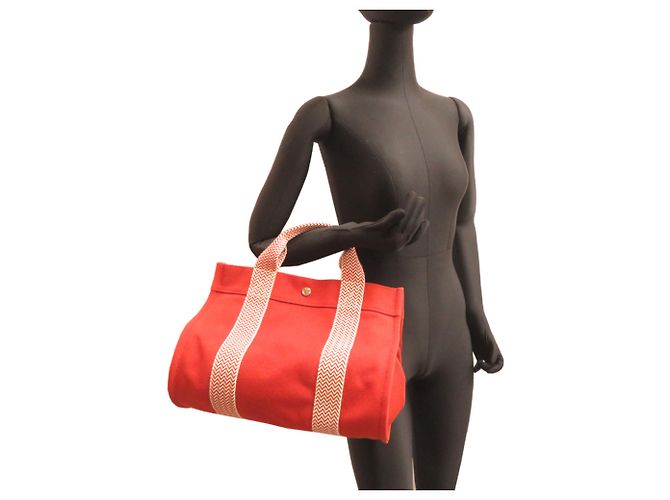 Hermès Hermes Cannes PM Damen Tote Bag Orange - Ansicht 8