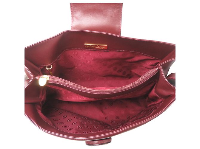 Borsa a tracolla da donna Cartier Must Line Rosso Bordò - vista 6