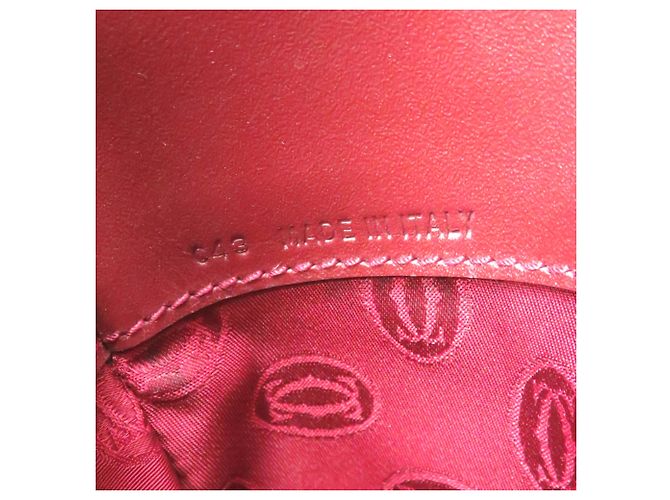Borsa a tracolla da donna Cartier Must Line Rosso Bordò - vista 8