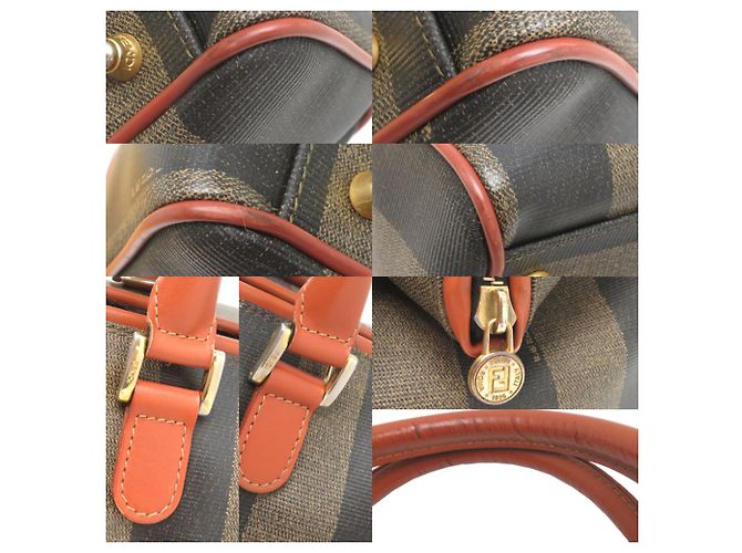 Borsa Mini Boston Fendi - Usato Marrone - vista 10