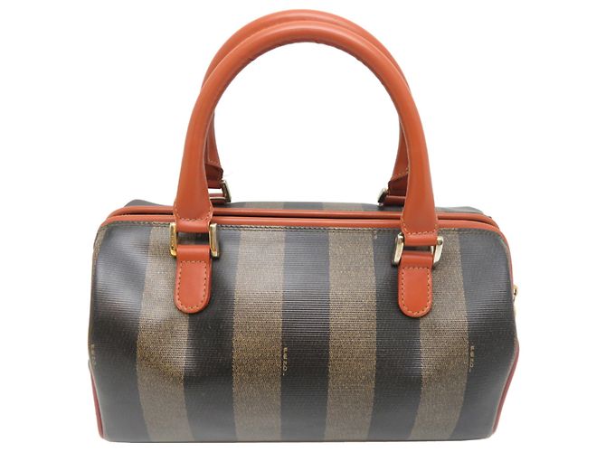 Borsa Mini Boston Fendi - Usato Marrone - vista 2