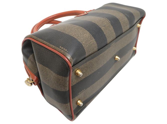 Borsa Mini Boston Fendi - Usato Marrone - vista 3