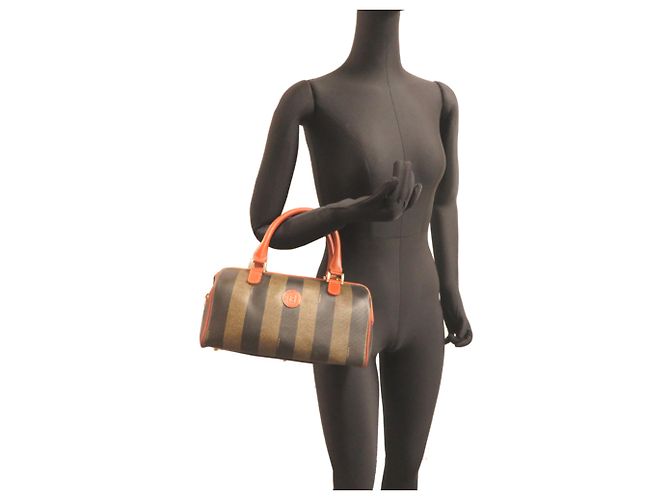 Borsa Mini Boston Fendi - Usato Marrone - vista 8