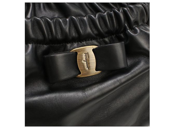 Borsa a mano nera Salvatore Ferragamo Nero - vista 4