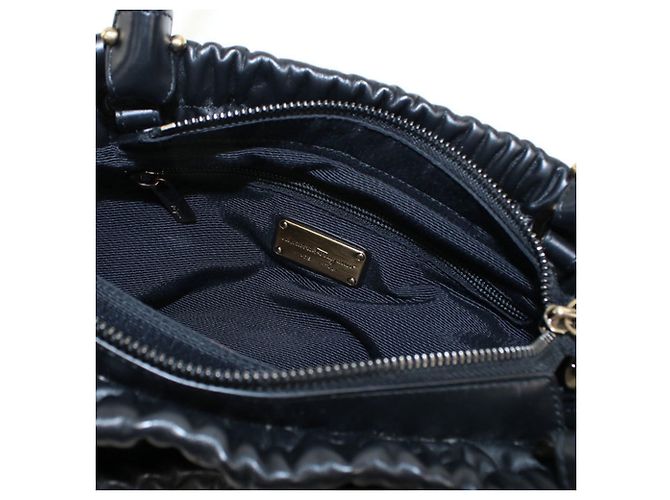 Borsa a mano nera Salvatore Ferragamo Nero - vista 7