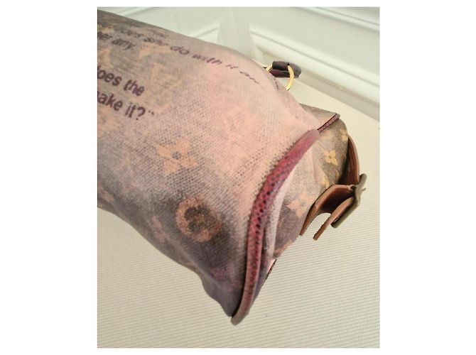 Louis Vuitton Borsa Jokes Moncrazy Marrone Rosa Rosso - vista 12