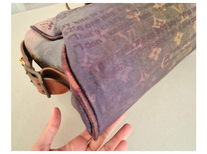 Louis Vuitton Borsa Jokes Moncrazy Marrone Rosa Rosso - vista 15