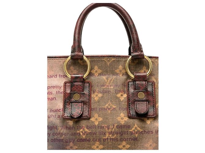 Louis Vuitton Borsa Jokes Moncrazy Marrone Rosa Rosso - vista 3