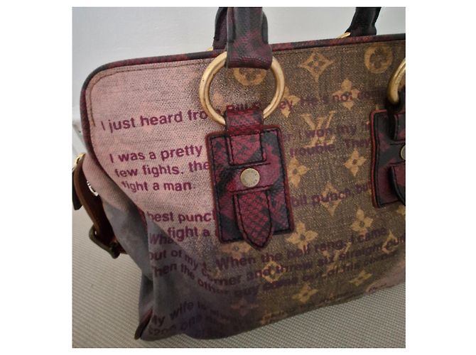 Louis Vuitton Borsa Jokes Moncrazy Marrone Rosa Rosso - vista 7