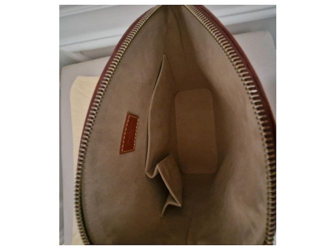 Louis Vuitton Lockit Borsa in pelle Nomad Marrone - vista 16