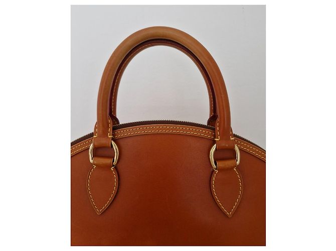 Louis Vuitton Lockit Borsa in pelle Nomad Marrone - vista 3