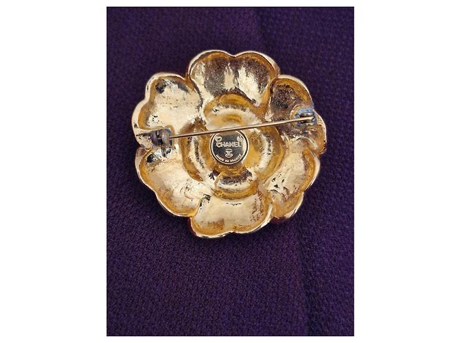 Chanel Spilla Camelia Dorata D'oro - vista 3