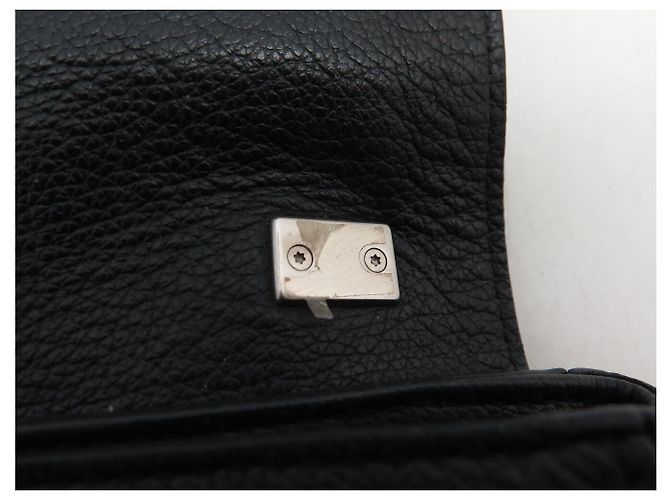 BORSA LOUIS VUITTON LOCKME II BB M51200 PELLE NERA TRACULLA HANDBAG Nero - vista 13
