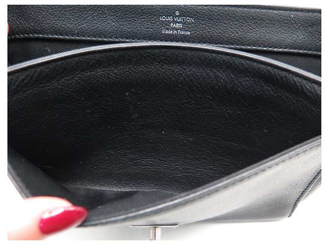 BORSA LOUIS VUITTON LOCKME II BB M51200 PELLE NERA TRACULLA HANDBAG Nero - vista 15
