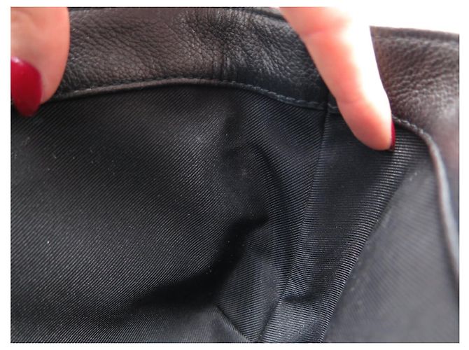 BORSA LOUIS VUITTON LOCKME II BB M51200 PELLE NERA TRACULLA HANDBAG Nero - vista 16