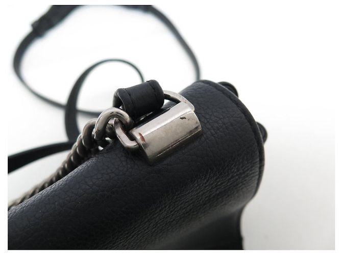 BORSA LOUIS VUITTON LOCKME II BB M51200 PELLE NERA TRACULLA HANDBAG Nero - vista 18